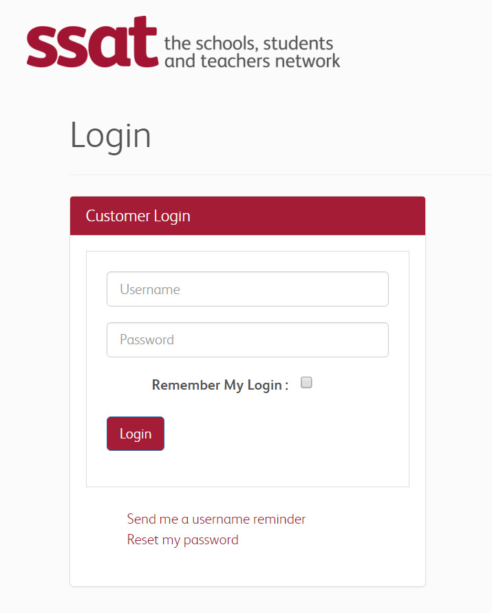 Online registration and login instructions SSAT